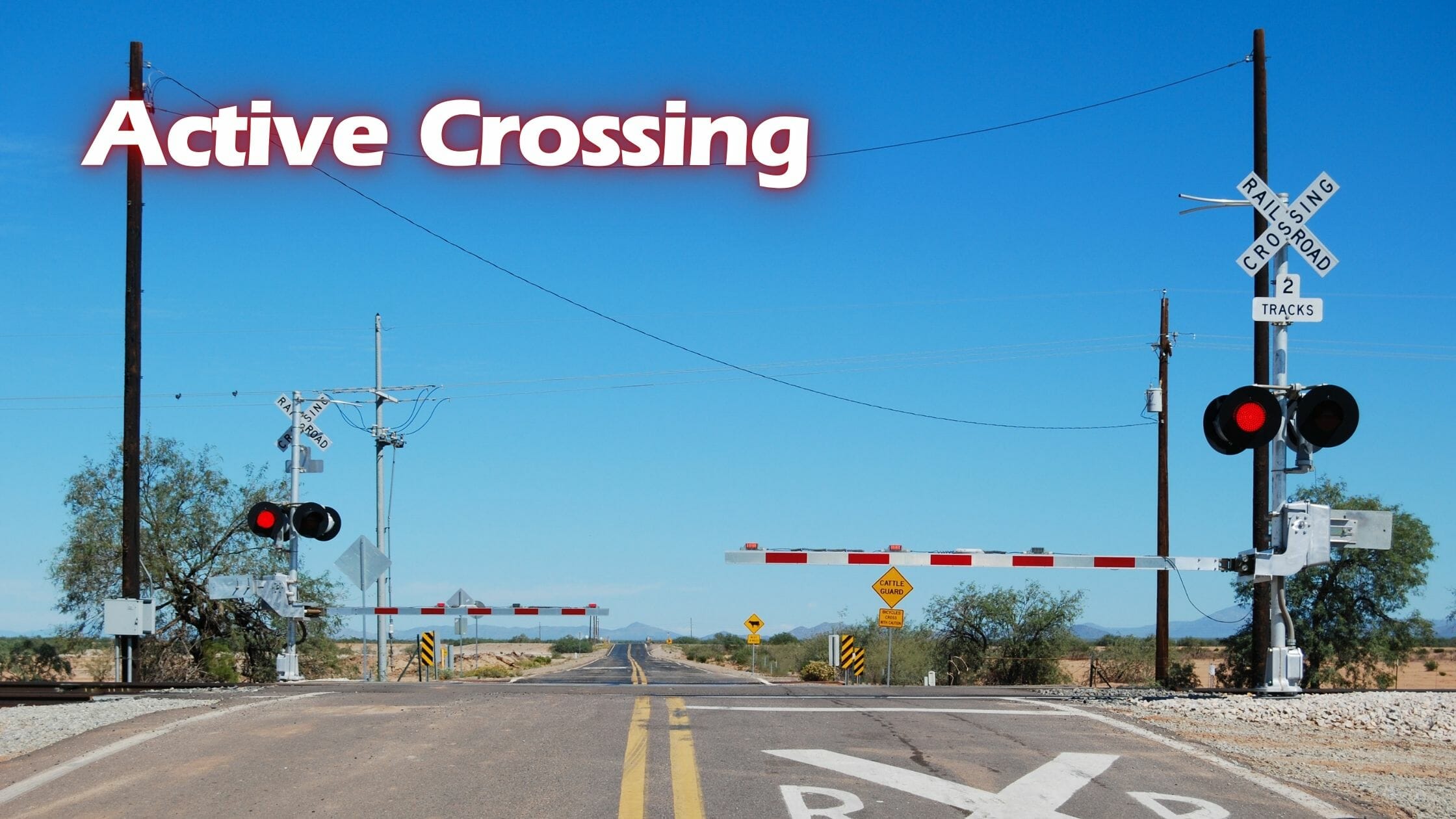 Crossing train tracks safely